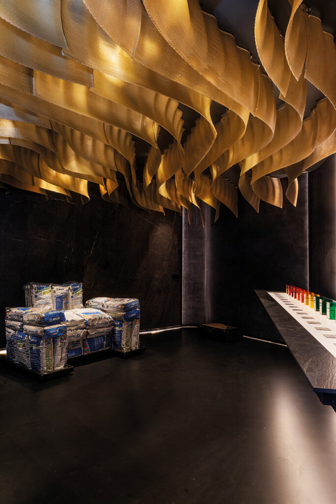 Aplicación de Breccia Imperiale Natural en arquitectura interior