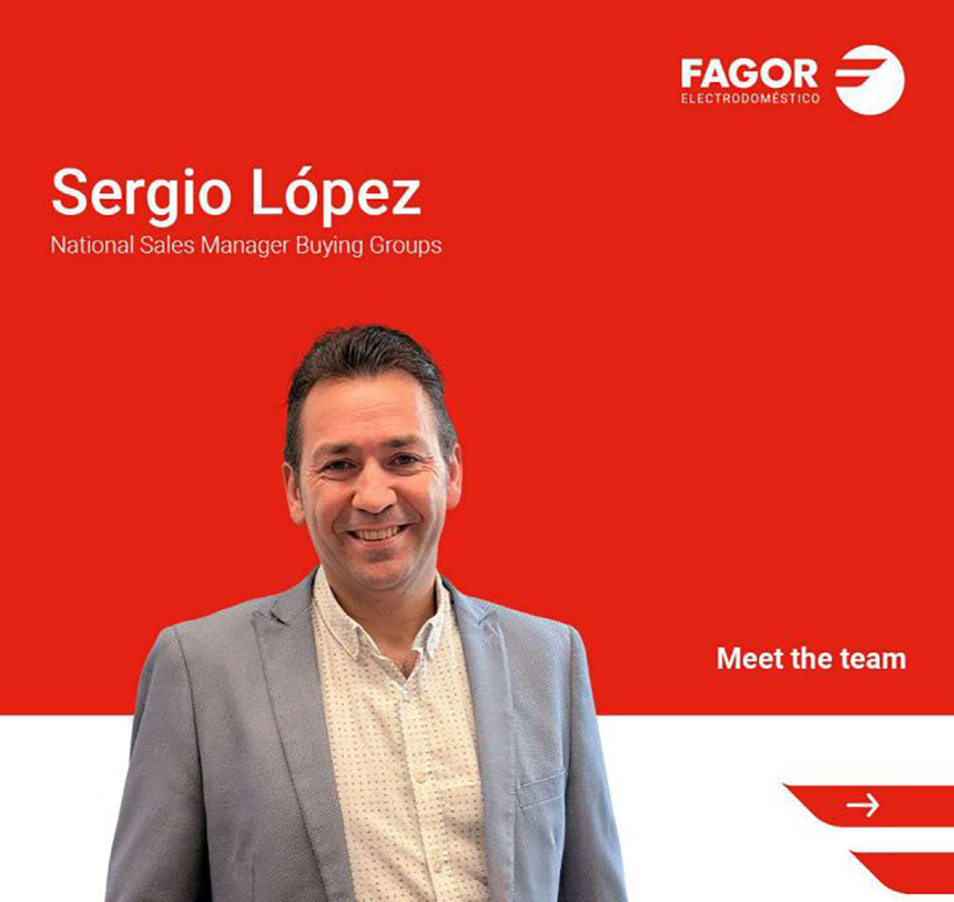 Sergio López, nuevo National Sales Manager Buying Groups en Fagor Electrodoméstico