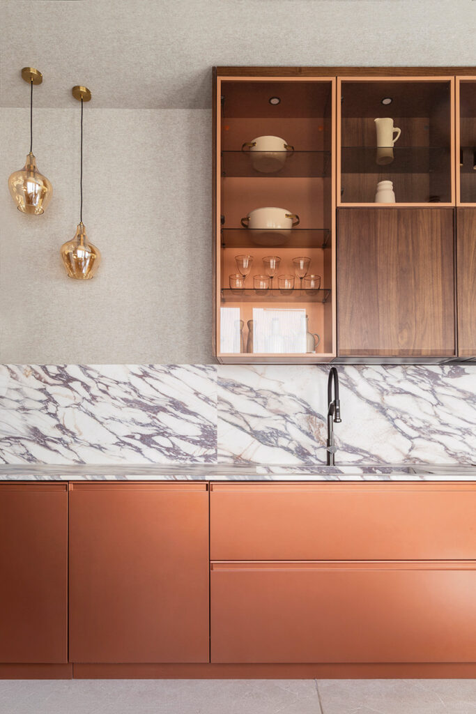 cocina Bauhaus Arquitectura del sabor porcelánico 4D