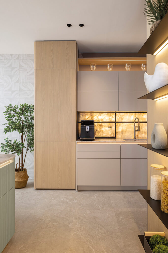 cocina Leicht diseño orgánico tonos hygge roble nórdico