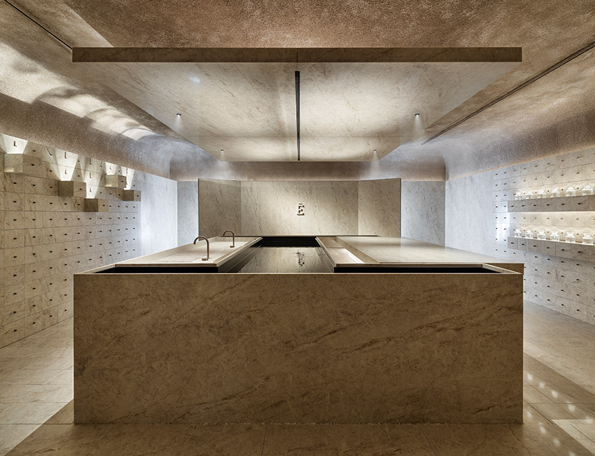 cocina Cosentino Manantial superficie reciclada diseño 3D