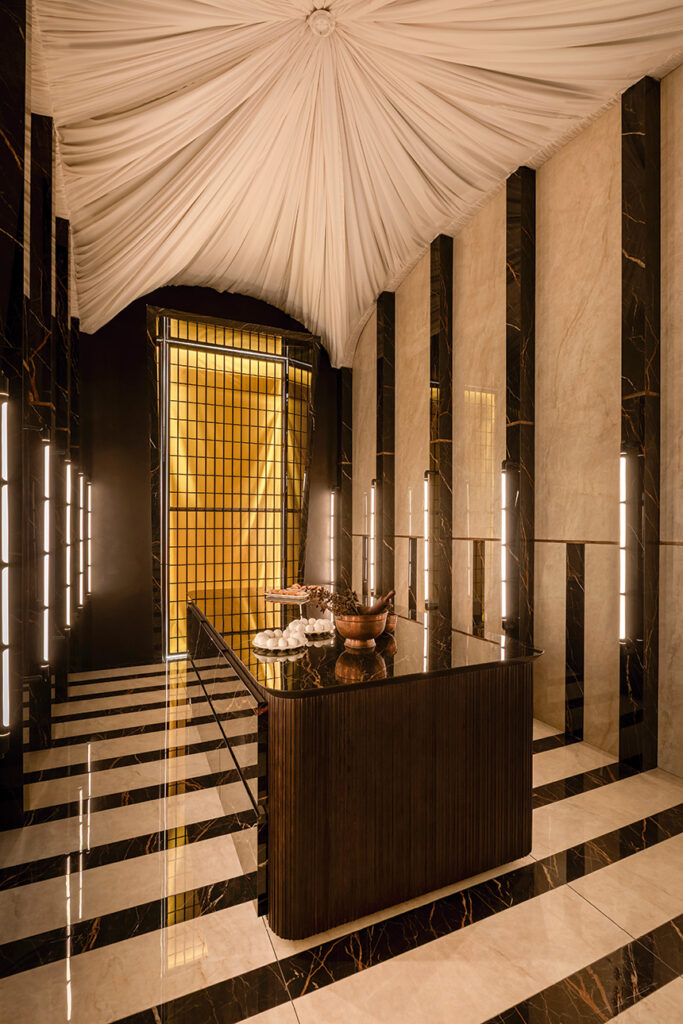 cocina Venux Obrador interiorismo minimalista piedra sinterizada