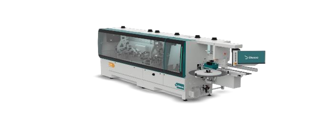 Canteadora ROVER EDGE GO de Biesse para procesamiento industrial de madera y canteado de precisión