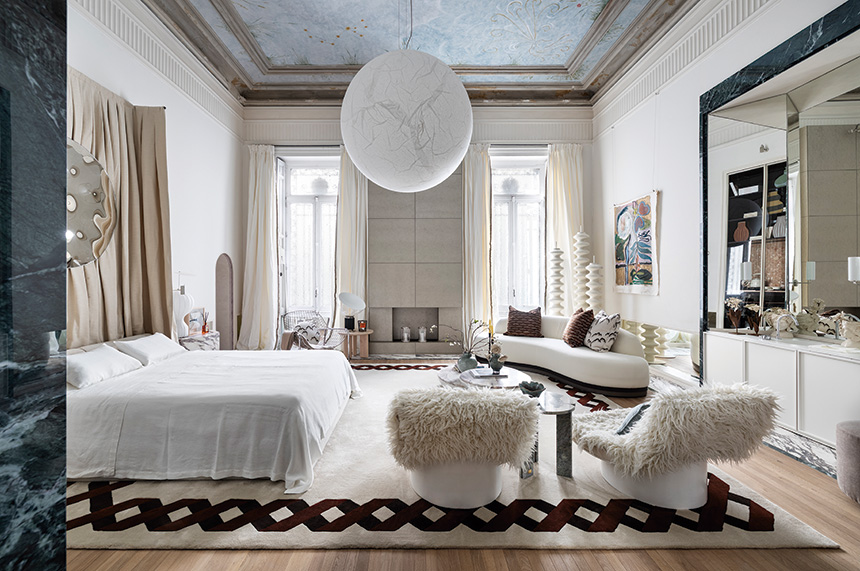 Espacio “Órbita e Materia” premiado en Casa Decor 2026 con superficies Luxe Midnight Purple de ALVIC