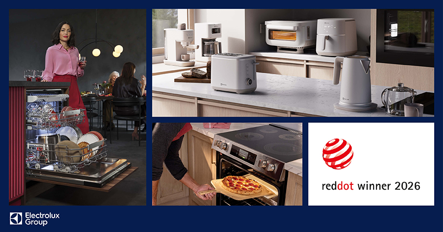 Los Red Dot Design Awards 2026 reconocen la innovación de Electrolux con tres galardones