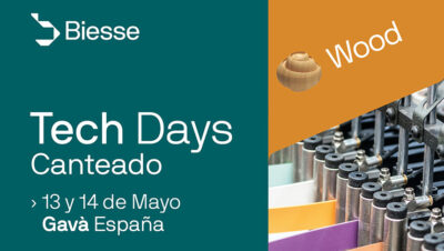 Tech Days de Biesse Ibérica en Gavà con demostraciones de canto curvo y maquinaria CNC para madera