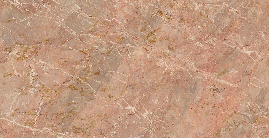 Detalle de vetas rosas y marfil en Breccia Rosa 4D