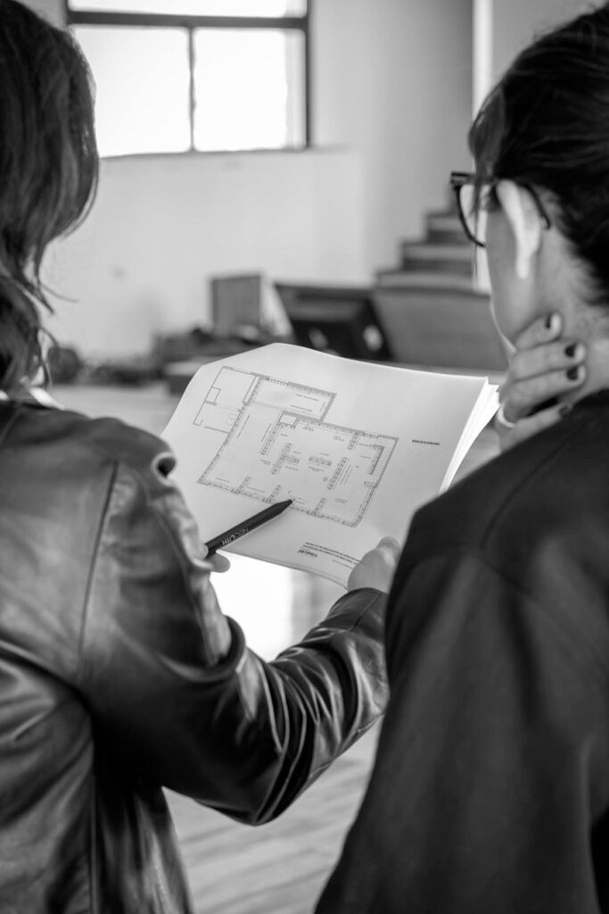 plano del nuevo showroom de LivingPINO