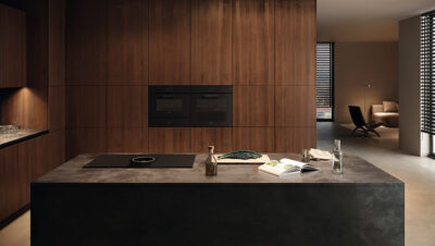 Cocina contemporánea con horno Elica Virtus
