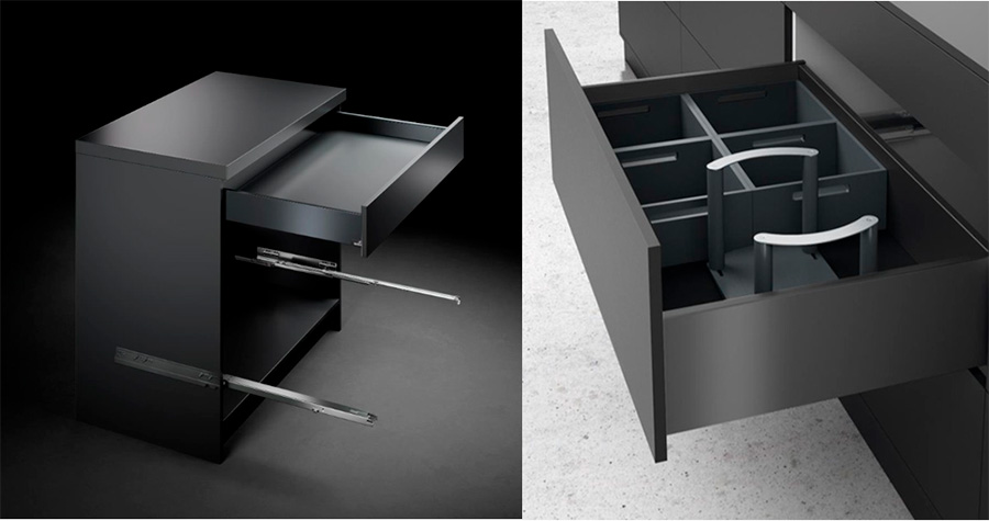 Sistema de cajonería premium Hettich Exotech