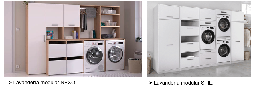 Lavandería modular NEXO integrada en el hogar