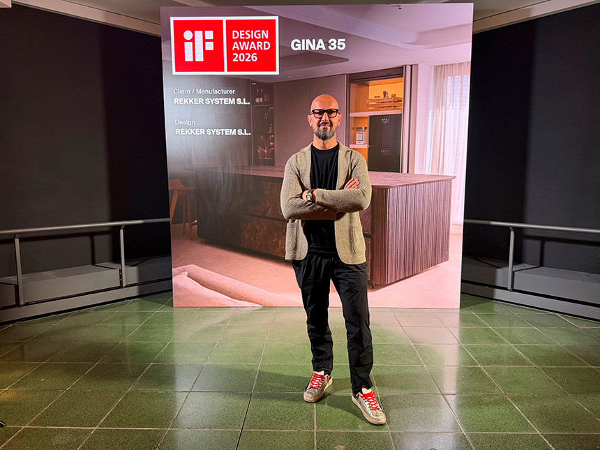 Cocina GINA35 Rekker diseño contemporáneo premiado