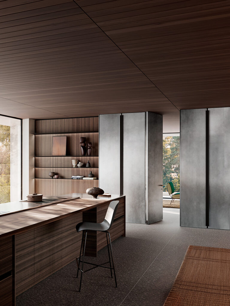 Sistema de boiserie CESAR integrado en un proyecto residencial contemporáneo