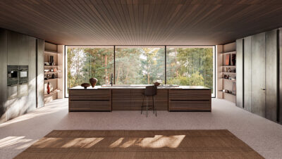 Cocina Maxima 2.2 de CESAR con el nuevo tirador Contour diseñado por García Cumini
