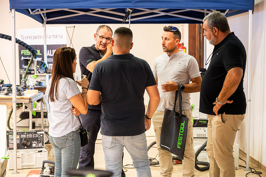 Evento Festool Professional Power On Site en instalaciones Juracor