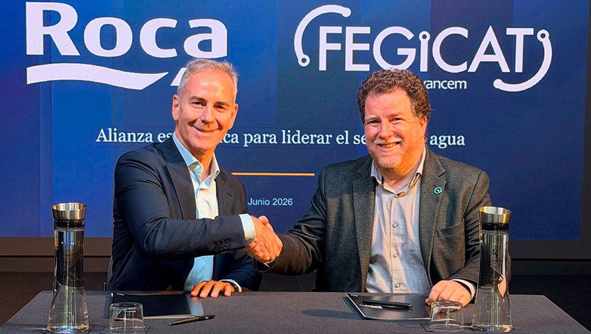 Roca y FEGICAT firman un acuerdo estratégico para profesionalizar el canal instalador del agua