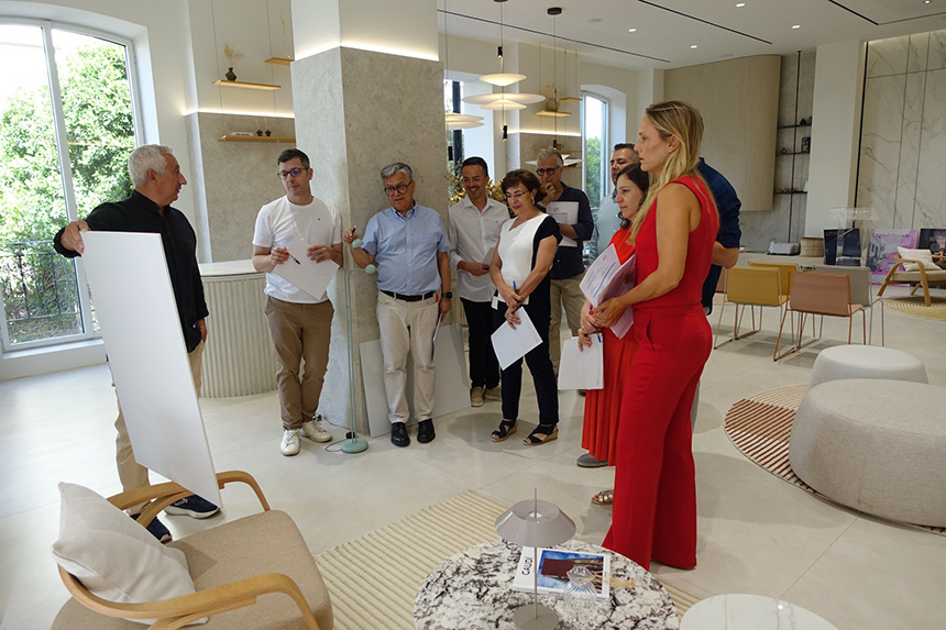 Jurado del Cosentino Design Challenge 2026 reunido en Cosentino City Almería.