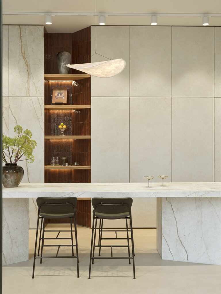 Diseño interior del nuevo showroom Marazzi en Dinamarca