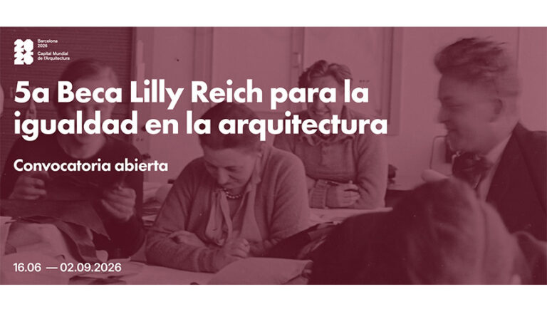 Curso de diseño interior dirigido por Lilly Reich en la Bauhaus de Dessau, imagen histórica utilizada para la convocatoria de la 5ª Beca Lilly Reich 2026.