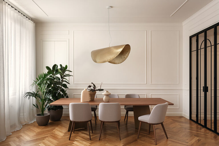 Interior contemporáneo de Casa Ottanio.
