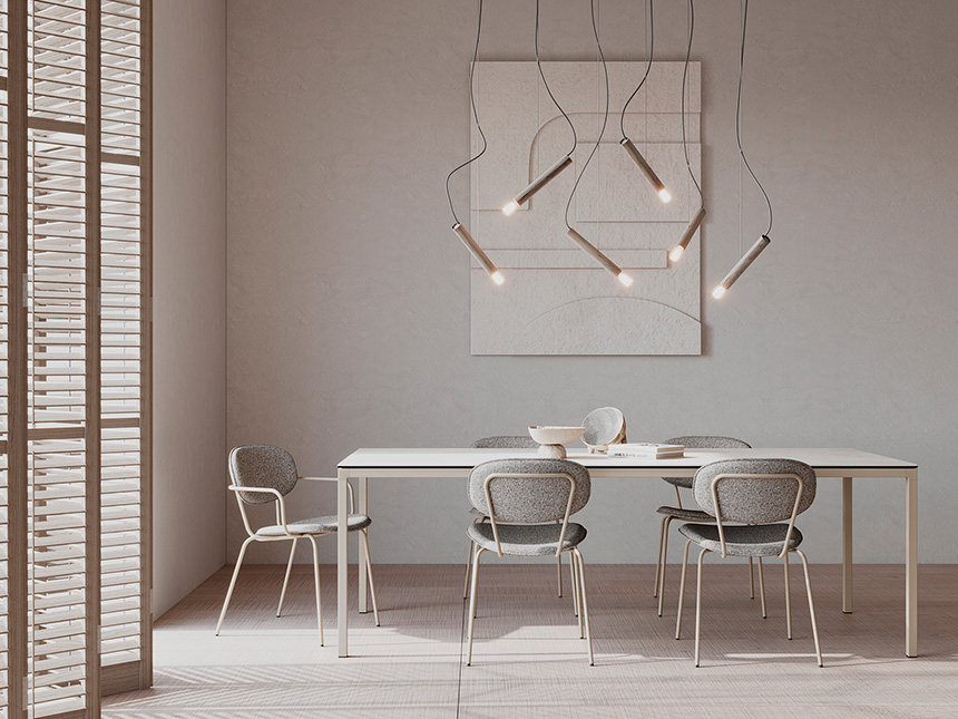 Silla Silueta de Moblibérica diseñada por Yonoh Studio para espacios contemporáneos