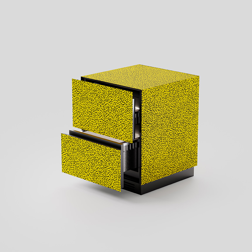 Frigorífico convertible bajo encimera SKS con diseño contemporáneo.