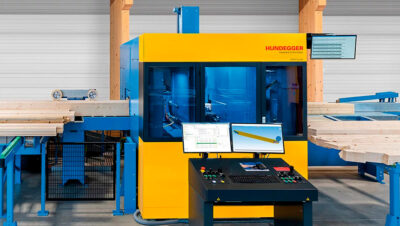 Hundegger ROBOT-Compact 650 para mecanizado de madera estructural
