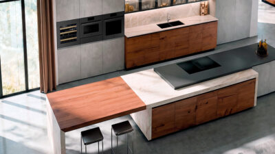Pando Matte Collection de electrodomésticos en cristal negro mate