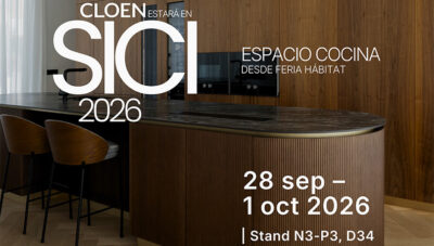 CLOEN, SapienStone y LivingPino presentan una cocina con inducción invisible en SICI 2026