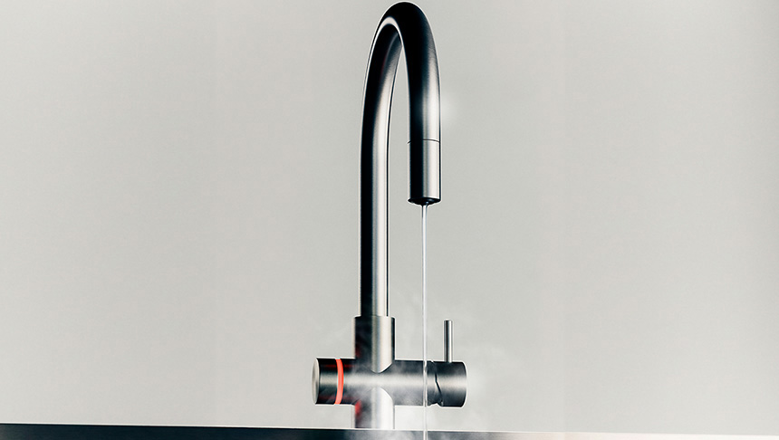 Idealaqua+: el nuevo grifo de cocina electrónico de QuadroDesign