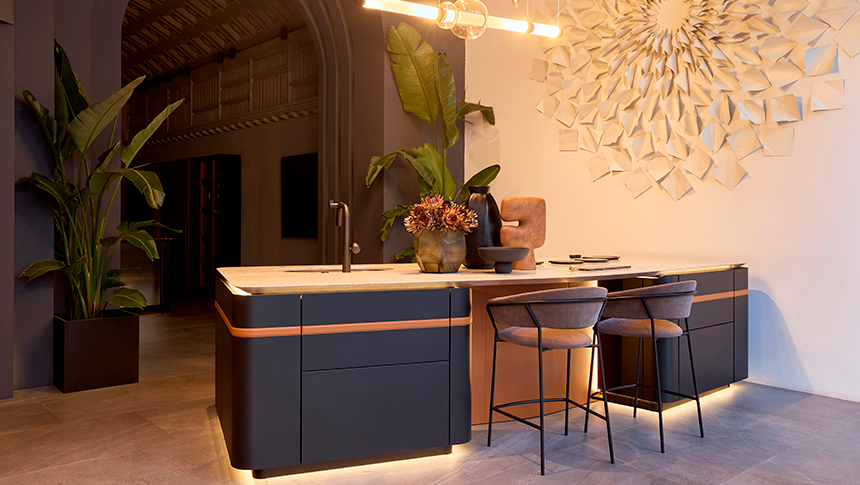 Zum Zeri de SCIC Italia: una cocina de diseño entre material y forma