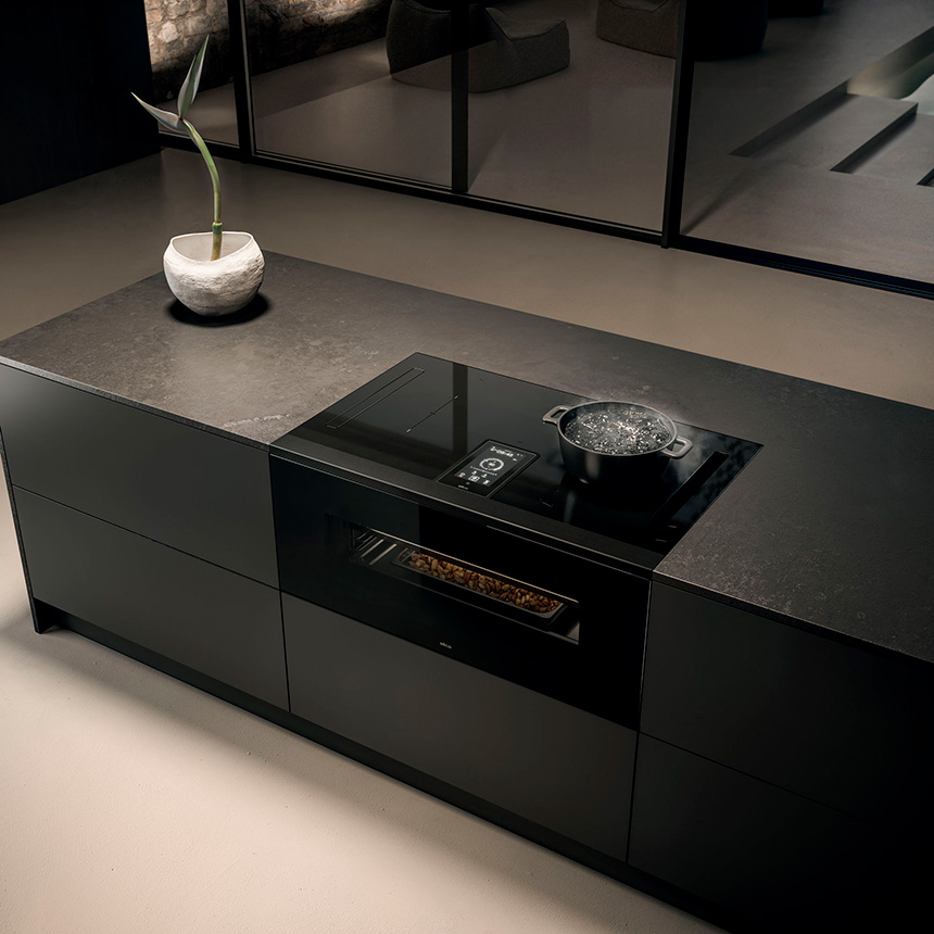 Sistema Lhov de Elica con horno placa y extractor