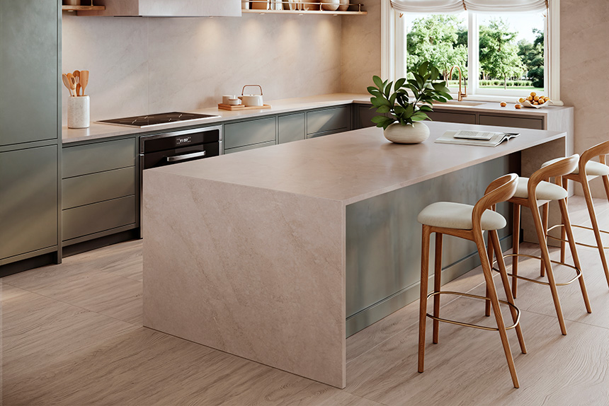 Superficie Silestone Mineral Harmony en el color Clay Veil