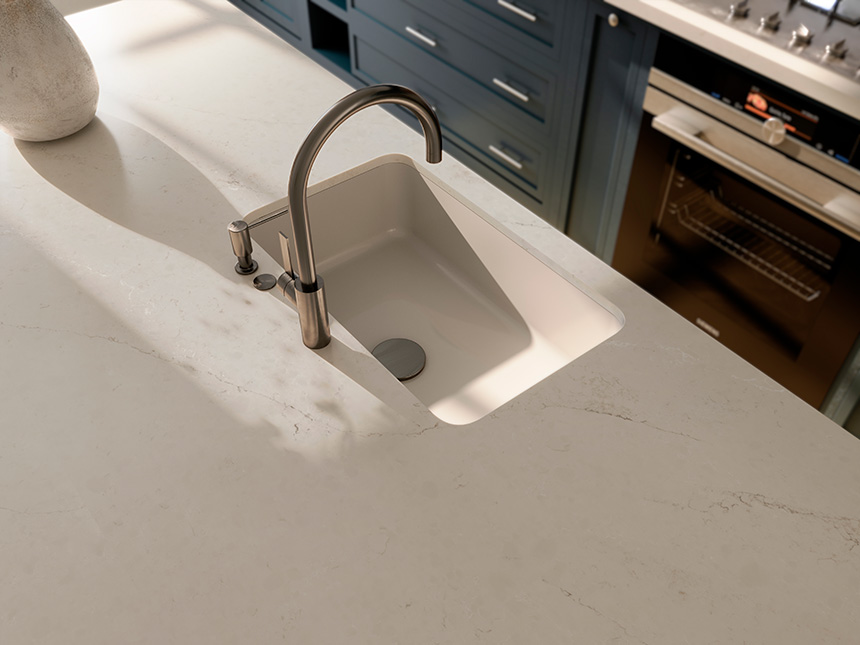 Superficie Silestone Mineral Harmony en el color Soft Sand