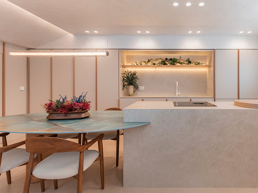 Proyecto de cocina a medida fabricado por Verrochio
