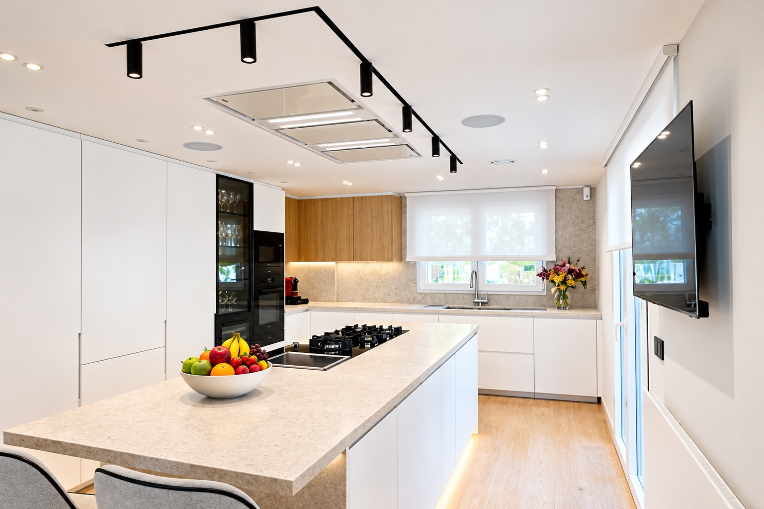 G32 de Gelse, una cocina moderna con materiales naturales