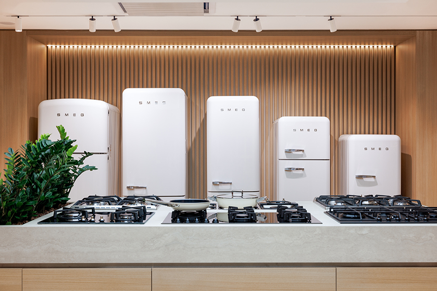 Frigoríficos en la nueva Smeg Store Barcelona.